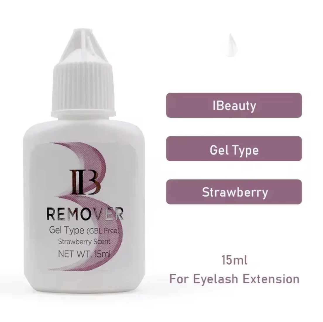 10 Bottles IB EYELASH Strawberry Scent Gel Remover